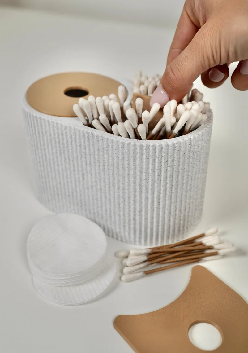 Cotton Pads & Cotton Swabs Organizer