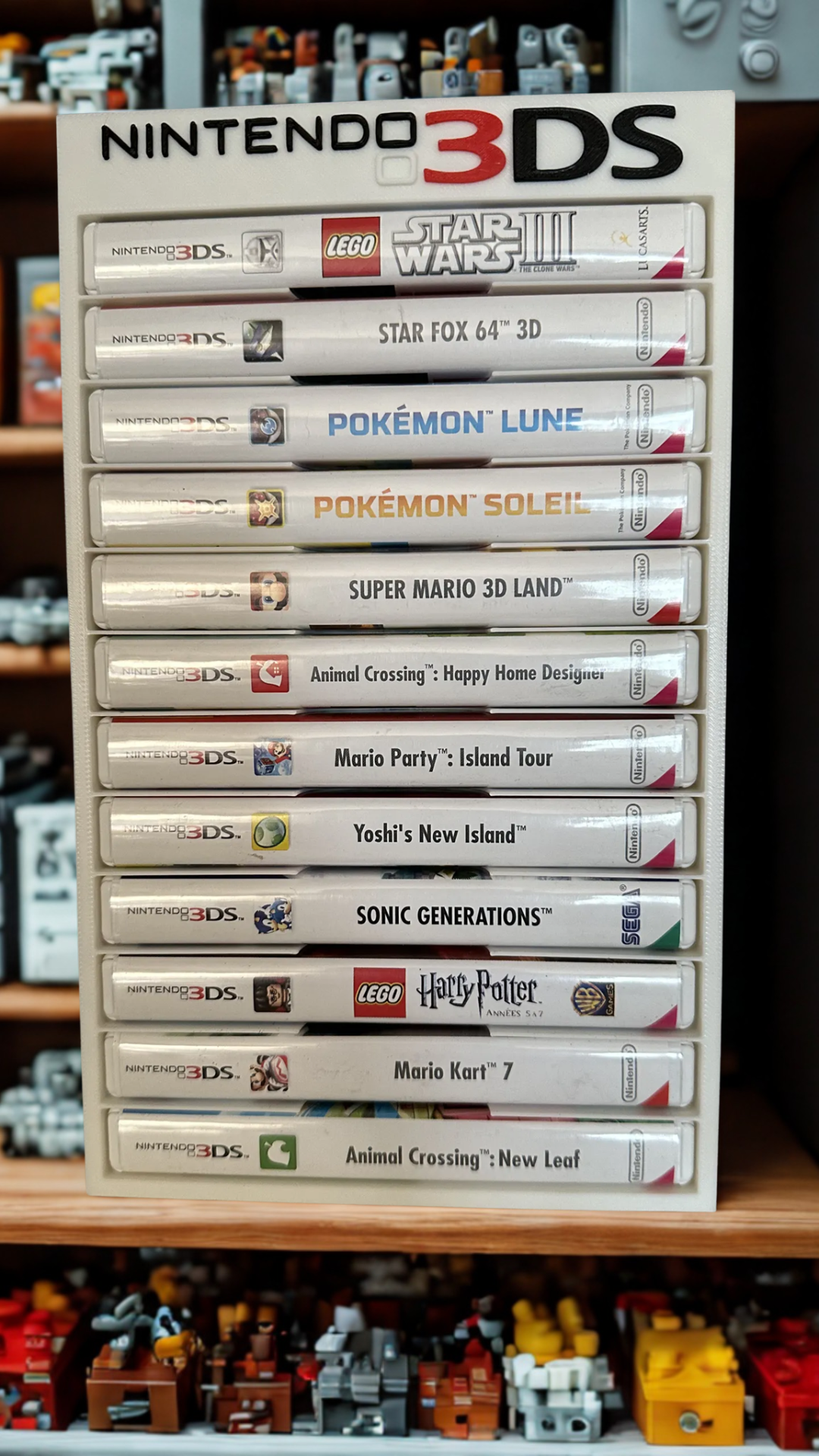 3DS game case display (12 Games)