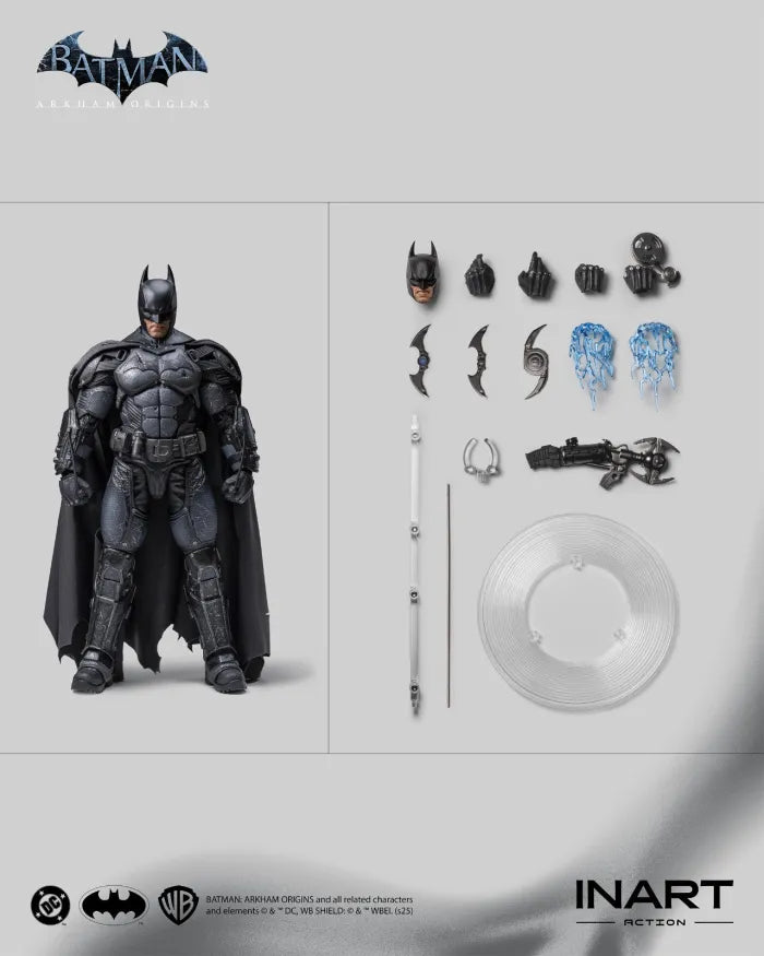 Batman: Arkham Origins - Batman (Battle Damaged Version) By In Art 1/12 Scale