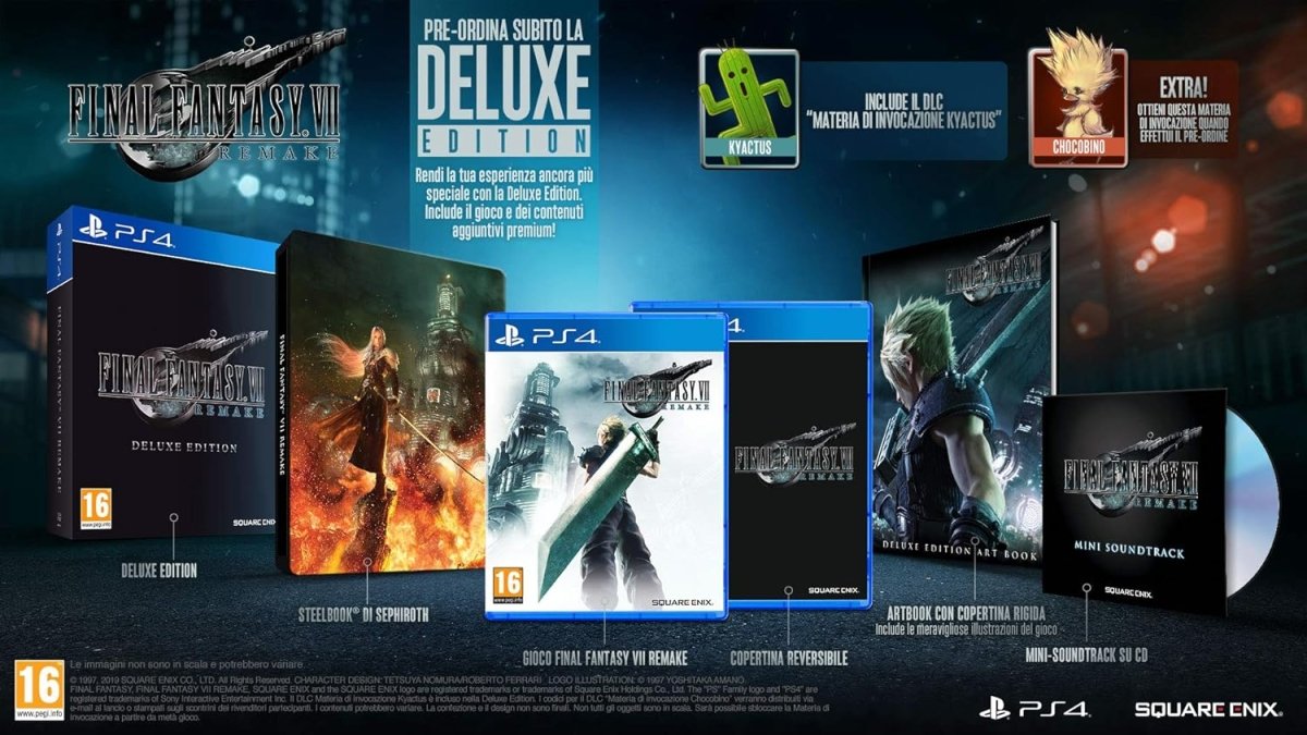 Final Fantasy VII Remake DELUXE Edition R2 PS4 - Bstorekw