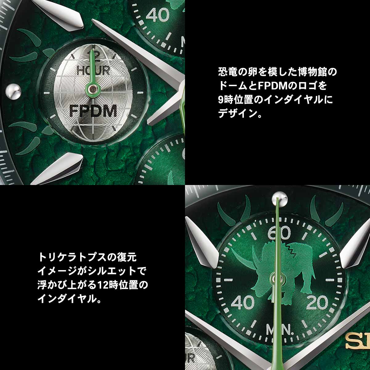 Seiko x Fukui Prefectural Dinosaur Museum 25th Anniversary watch - Triceratops Limited Edition
