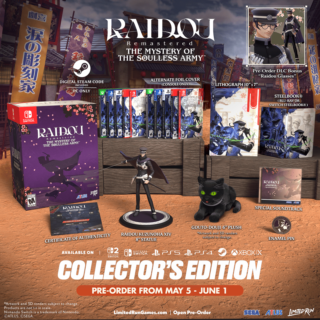 RAIDOU Remastered: The Mystery of the Soulless Army Collector's Edition PS5 - Bstorekw