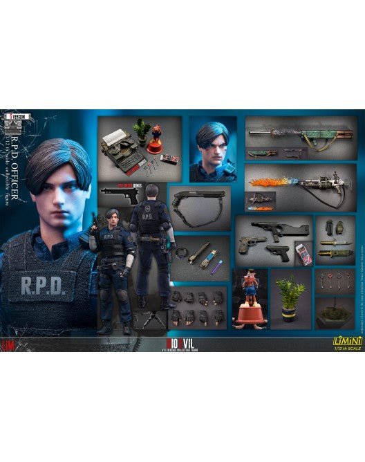 Resident Evil 2 Leon 1/12 Action figure + BONUS by LIM TOYS - Bstorekw