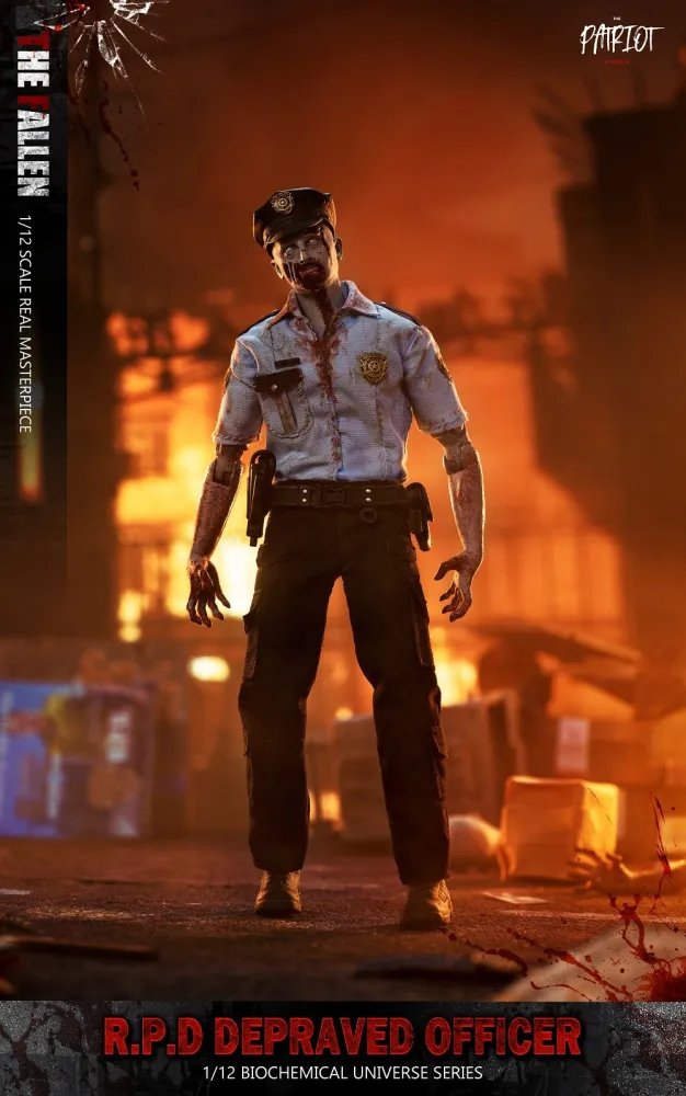 Resident Evil Zombie Officer 1/12 by patriot Studio (17cm) Fallen Version - Bstorekw