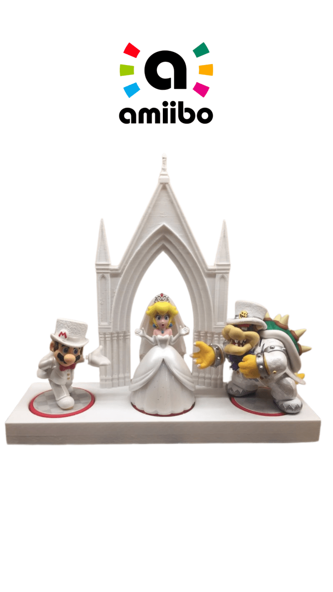 Super Mario Wedding Amiibo Stand - Bstorekw