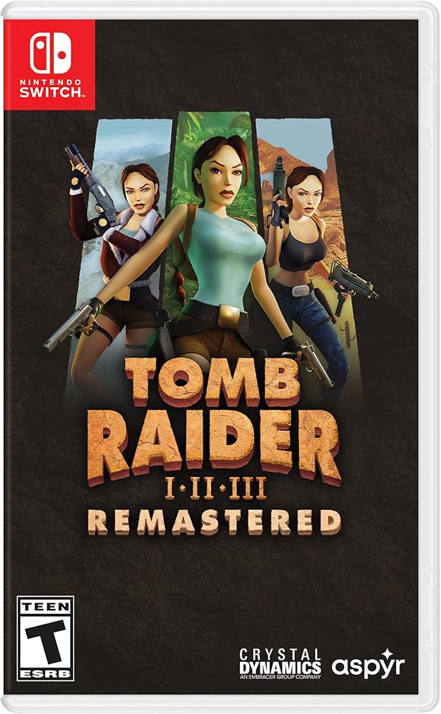 Tomb Raider I - III Remastered Starring Lara Croft - Nintendo Switch R1 - Bstorekw