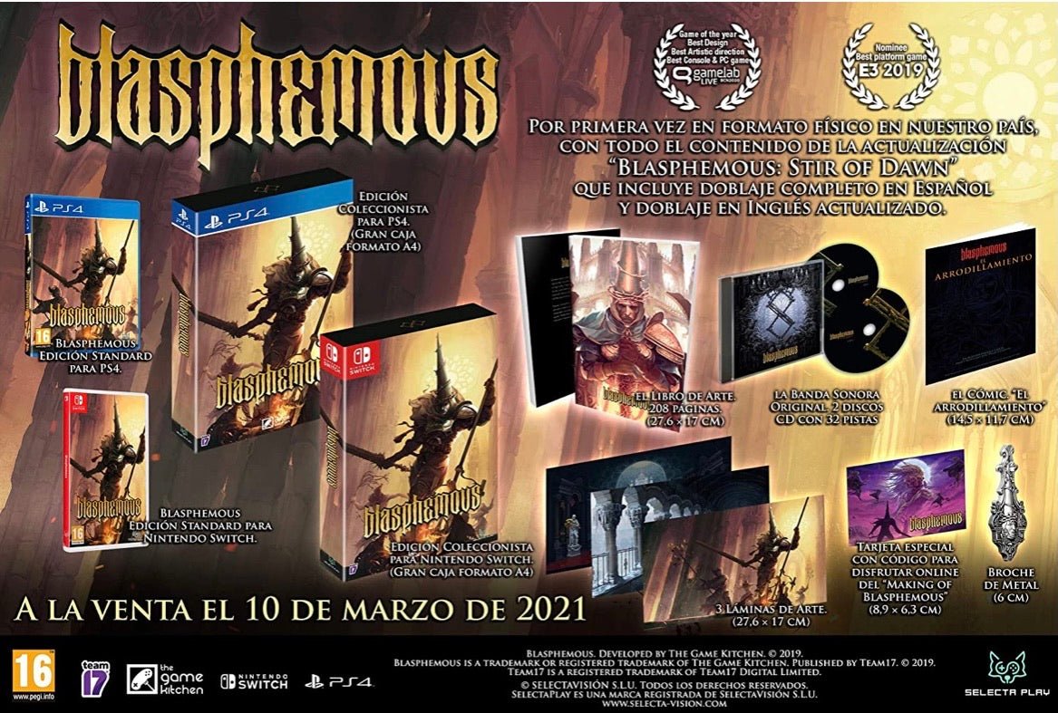 Blasphemous collector edition R2 PS4 - Bstorekw