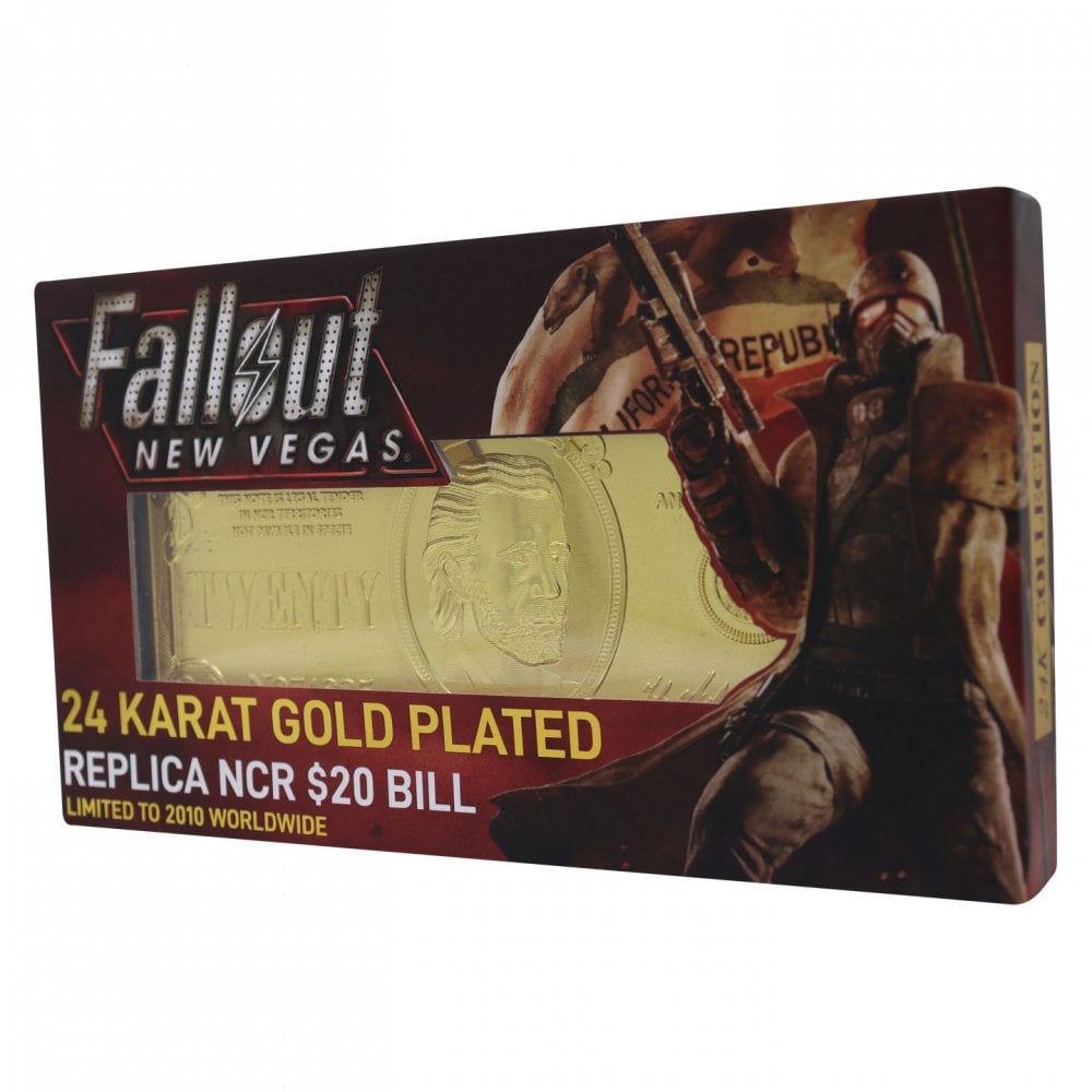 FALLOUT Limited Edition New Vegas Replica 24k Gold Plated $20 Bill - Bstorekw