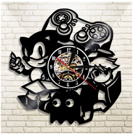 Sonic Vinyl Clock - Bstorekw