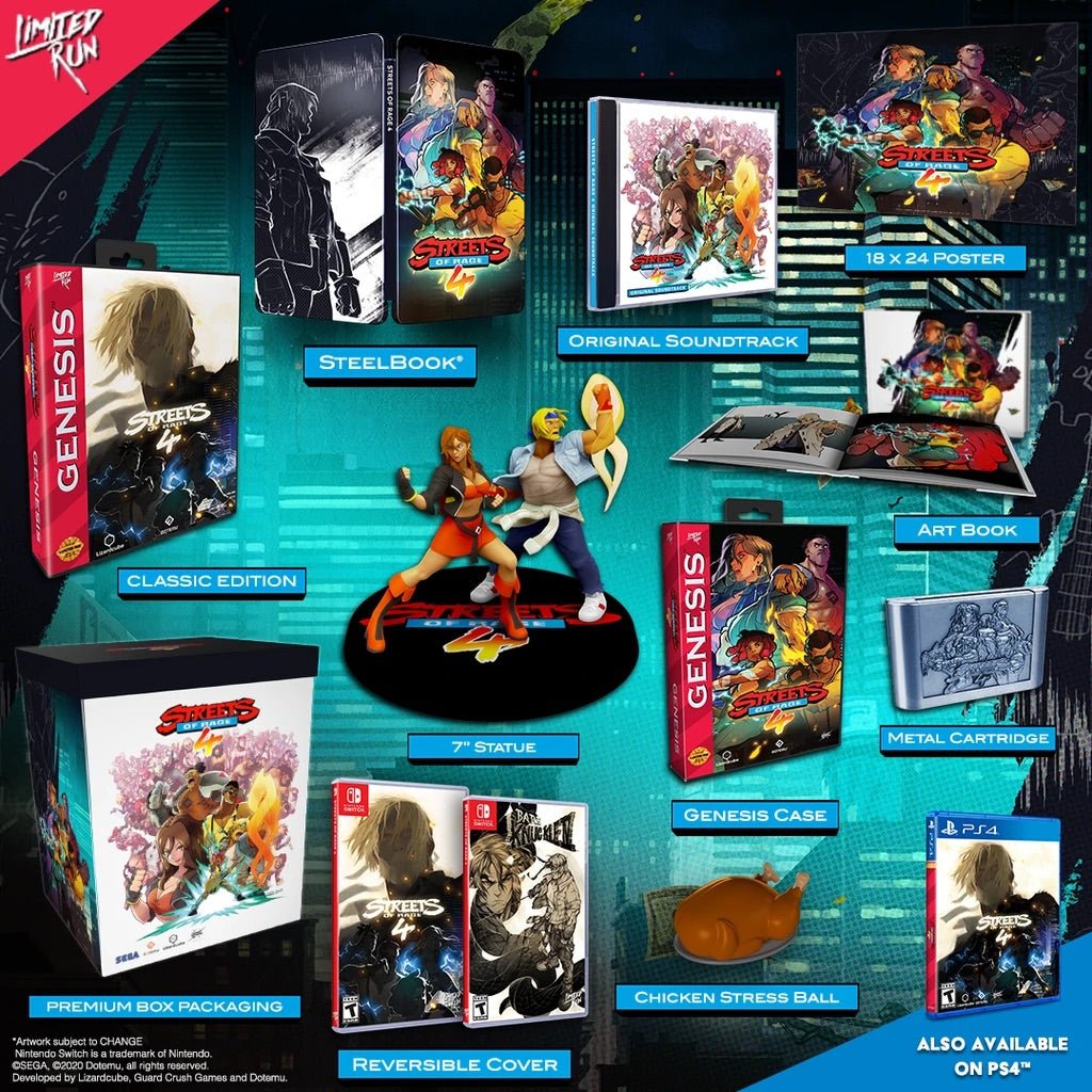 Streets of Rage 4 Collectors Edition R1 (Nintendo Switch) - Bstorekw