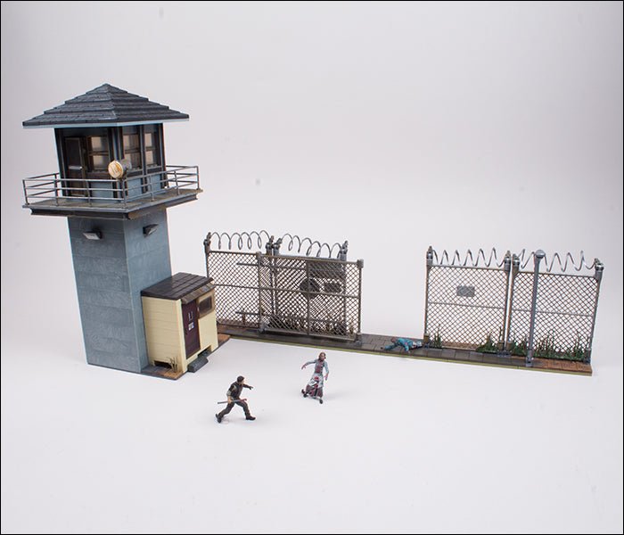 The Walking Dead TV Building Set Prison Tower and Gate - Bstorekw
