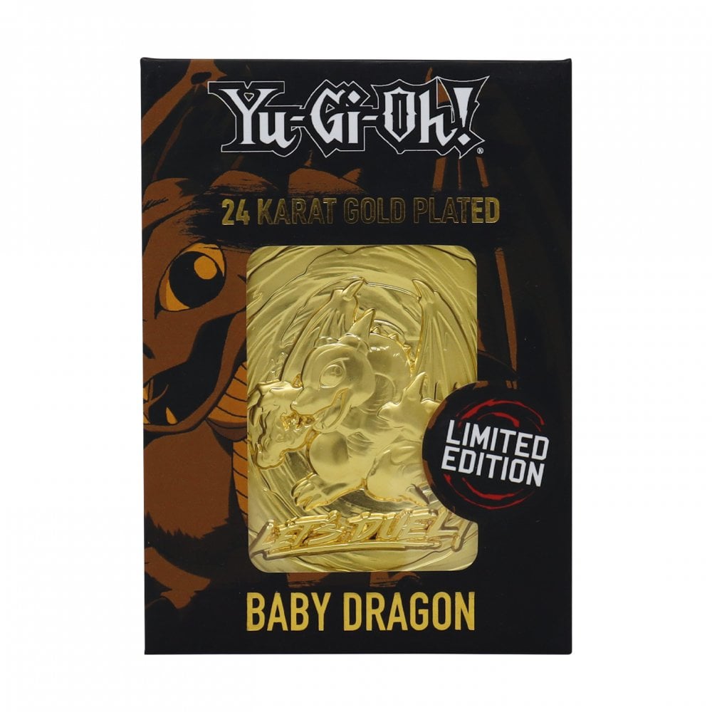 Yu-Gi-Oh! Limited Edition 24K Gold Plated Collectible - Baby Dragon - Bstorekw