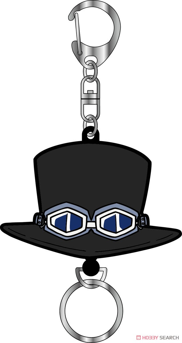 One Piece Hat Type Rubber Reel Key Ring Sabo
