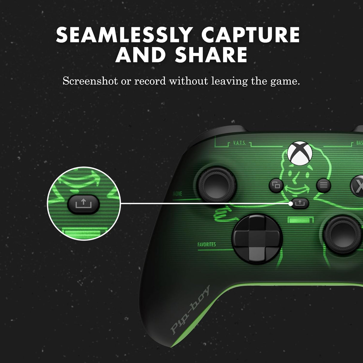 Xbox Wireless Gaming Controller – Fallout Pip-Boy Edition