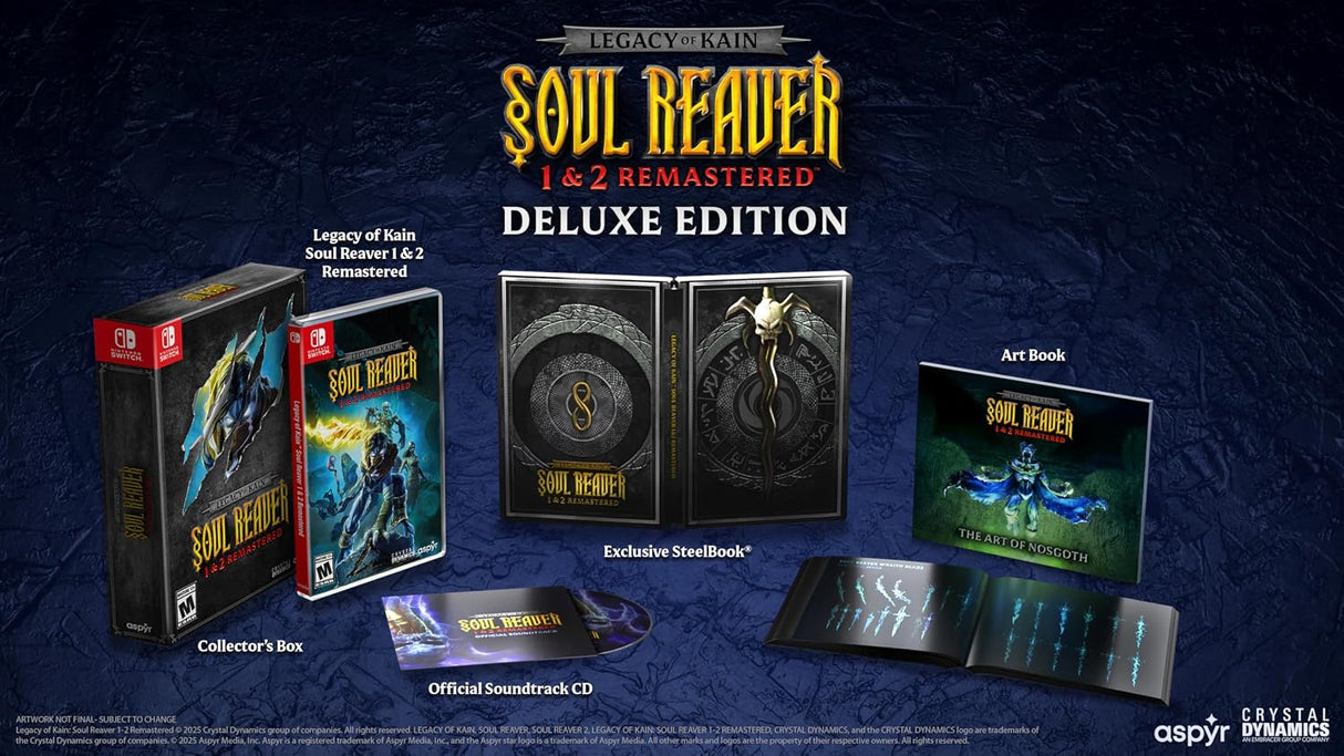 Legacy of Kain: Soul Reaver 1 & 2 Remastered Deluxe Edition - Nintendo Switch R1