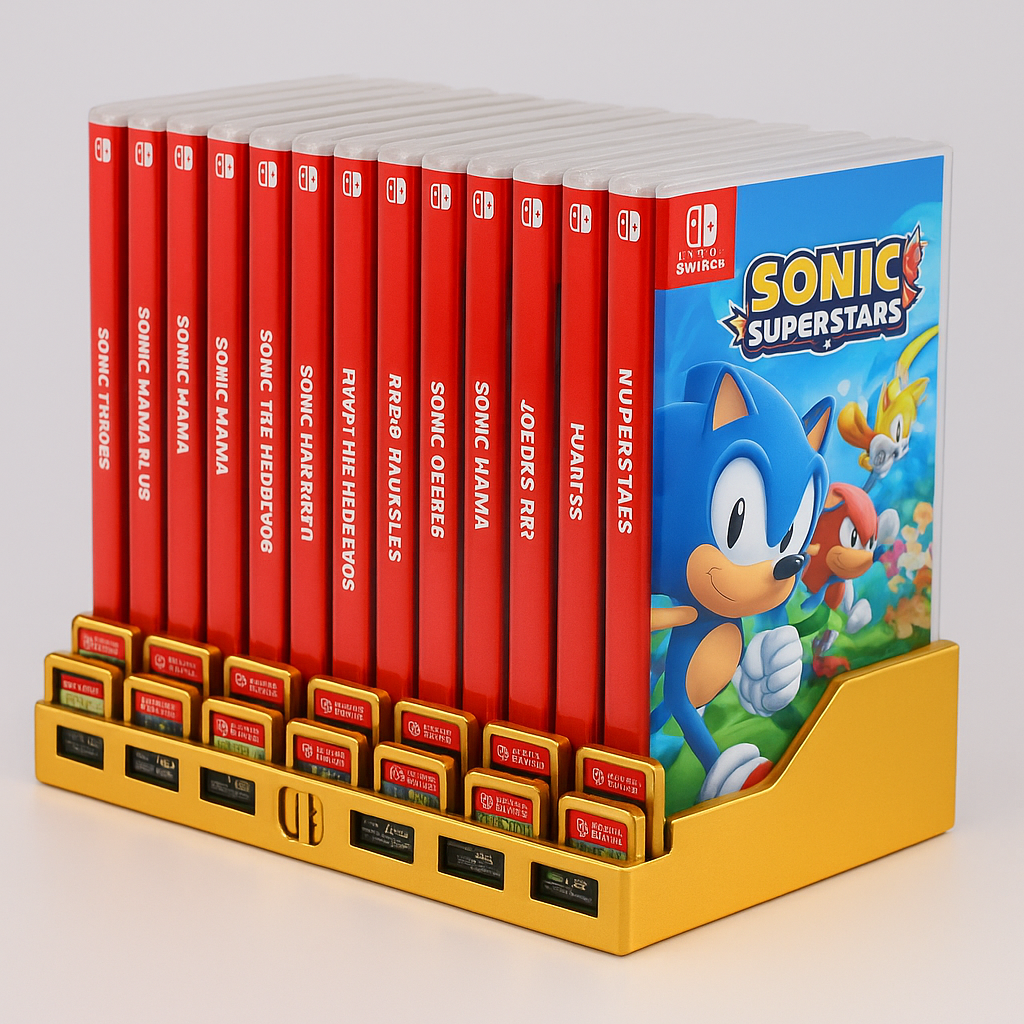 Nintendo Switch 2 Games Holder (Cyan Gold Colour)