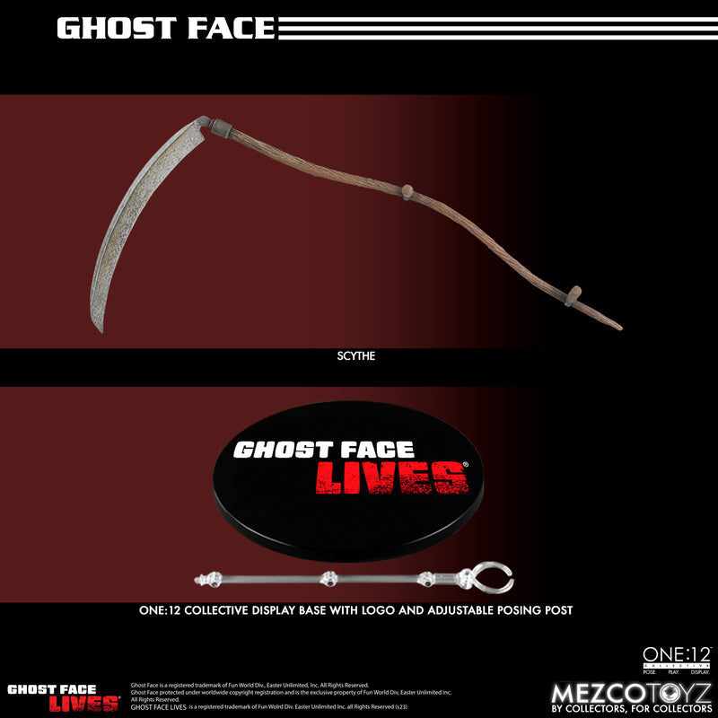 Mezco Toyz 1/12 Ghost Face 6 inch Movable Figure