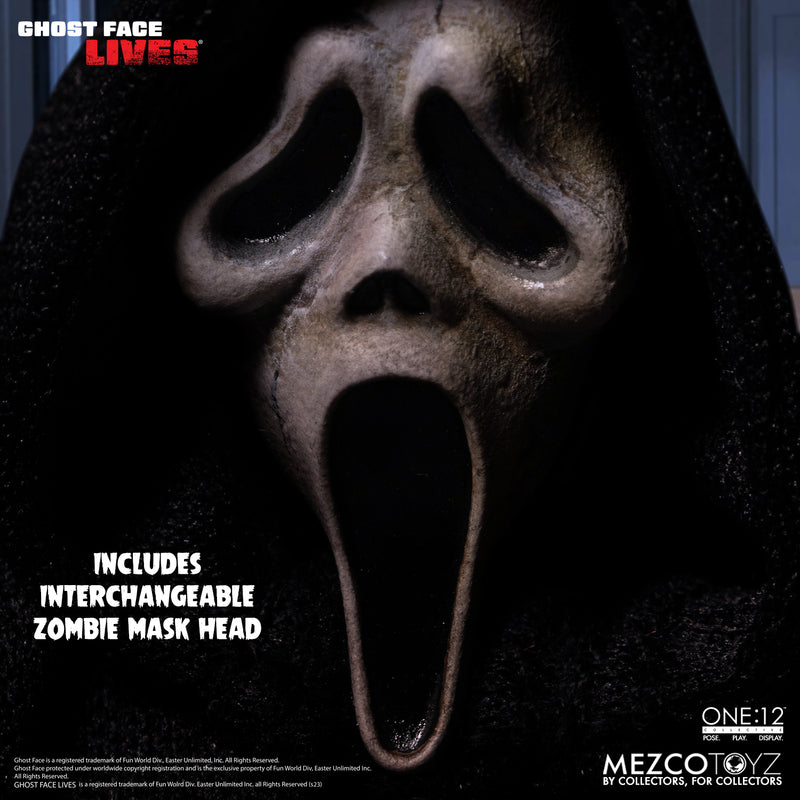Mezco Toyz 1/12 Ghost Face 6 inch Movable Figure