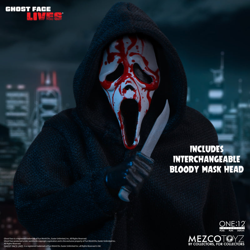 Mezco Toyz 1/12 Ghost Face 6 inch Movable Figure