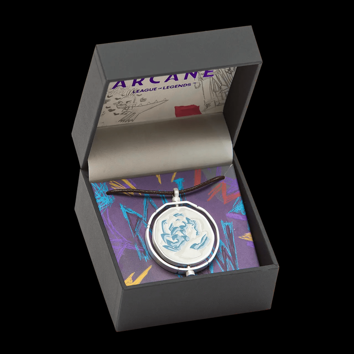 League of Legends Arcane Blue Rose Necklace - Bstorekw