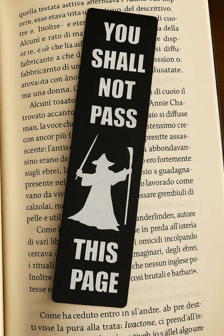 Lord of the Rings - Gandalf You shall not pass Bookmark - Bstorekw