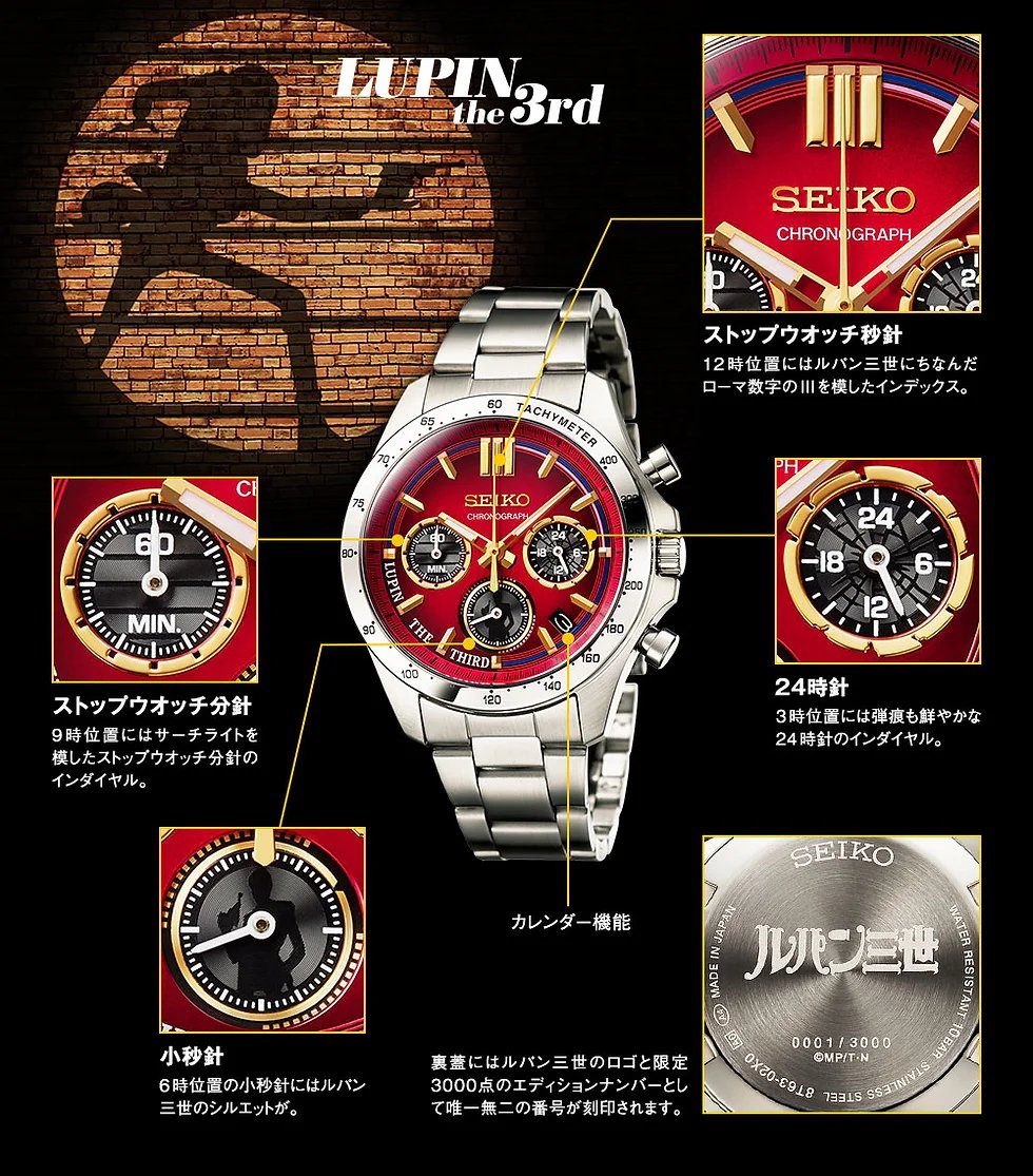 Lupin the Third Limited Edition Watch (large) - Bstorekw