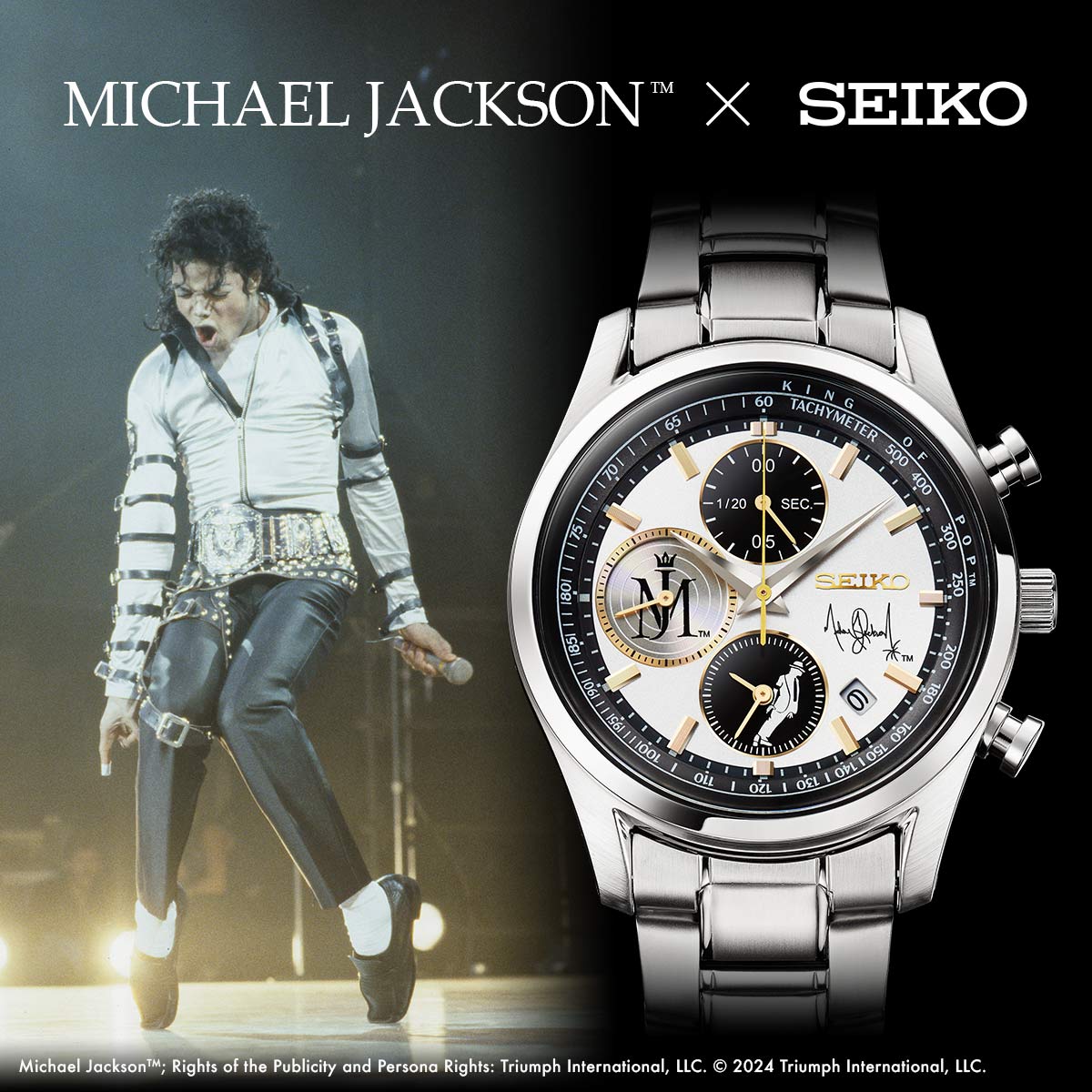 MICHAEL JACKSON × SEIKO COLLABORATION WATCH LIMITED EDITION - Bstorekw