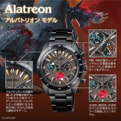 Monster Hunter Alatreon X Seiko 20th Anniversary Limited Edition Watch (Large Size) - Bstorekw