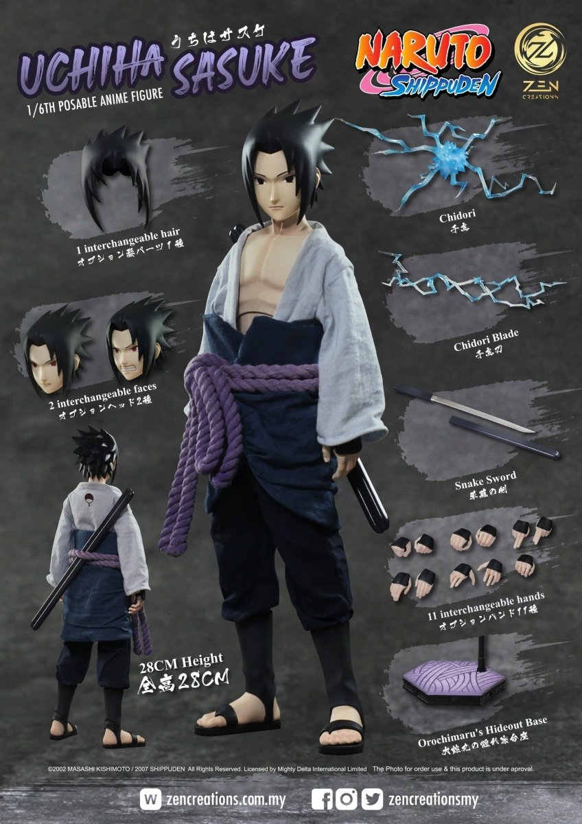 Naruto: Shippuden Sasuke Uchiha 1/6 Scale Limited Edition Figure - Bstorekw