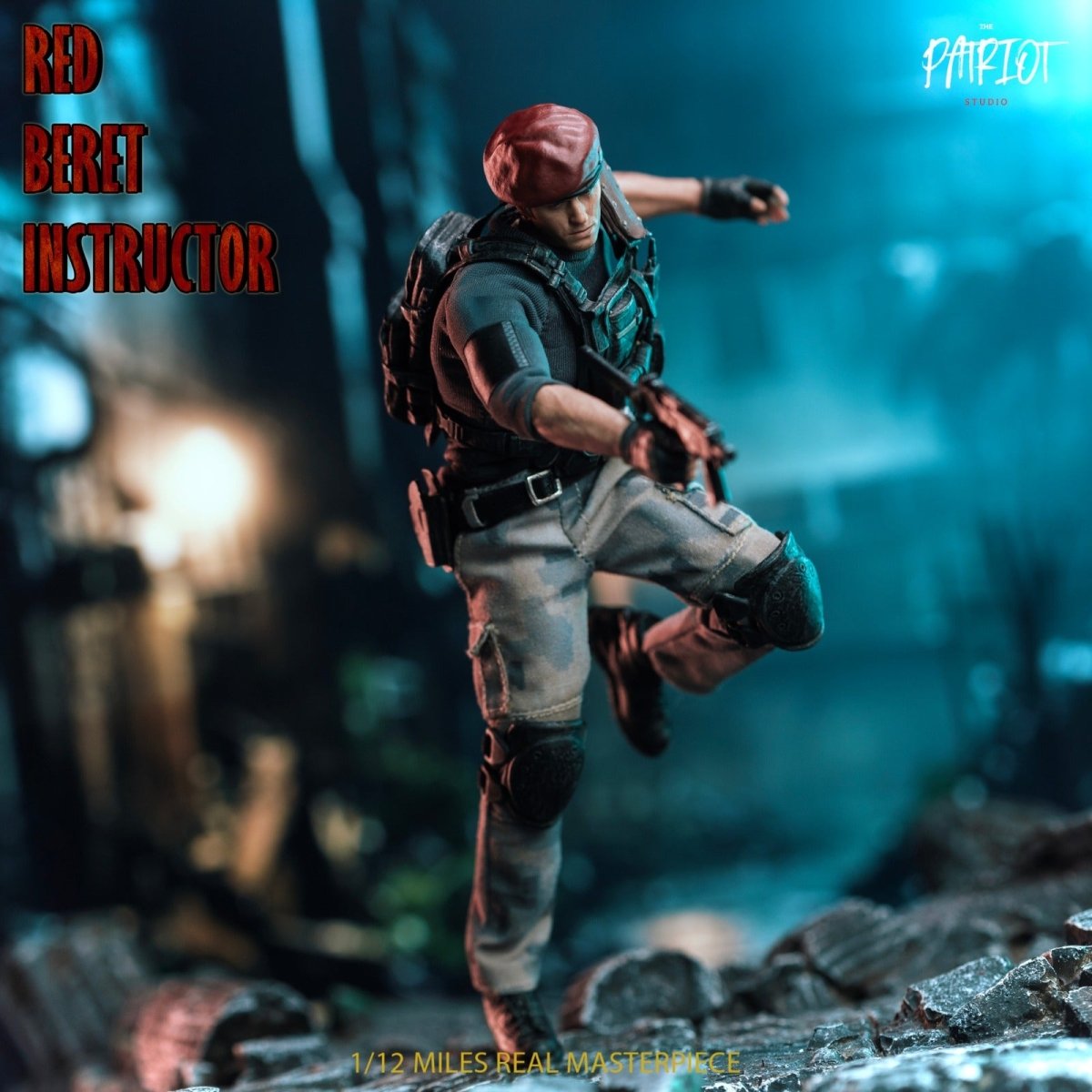 Resident Evil 4 - Red Beret Instructor Krauser Figure 1/12 Action figure - Bstorekw