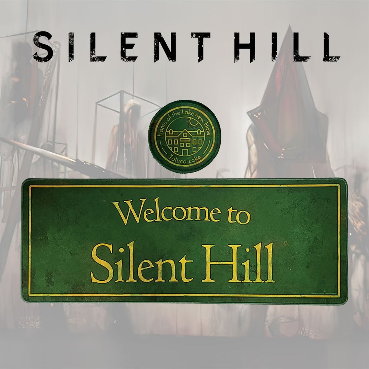 Silent Hill XL Desk Pad and Coaster Set - Bstorekw