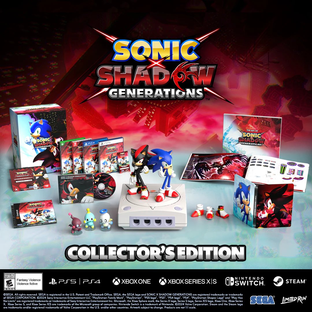 SONIC X SHADOW GENERATIONS Collector's Edition - Nintendo Switch - Bstorekw