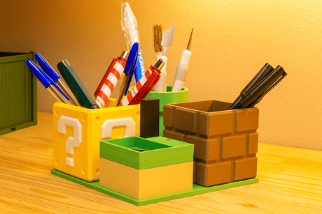 Super Mario Desk Organizer - Bstorekw