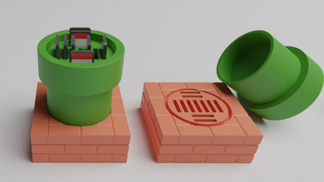 Super Mario Warp Pipe SD Card holder - Bstorekw