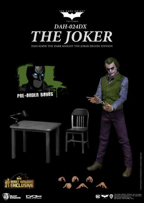 The Dark Knight Dynamic 8ction Heroes DAH - 024DX Joker (Interrogation Room) Limited Edition Deluxe Version - Bstorekw