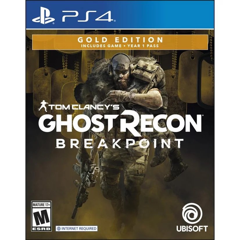 Tom Clancy's Ghost Recon: Breakpoint Gold Steelbook Edition PlayStaiton 4 R1 - Bstorekw