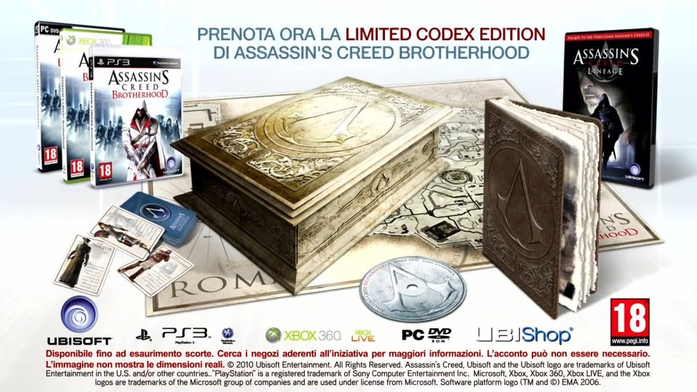 Assassins Creed Brotherhood Codex Edition PS3 R2 | Bstorekw