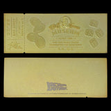 Back to the Future Part II Limited Edition 24 Karat gold-plated Biff Tannen Museum ticket replica - Bstorekw