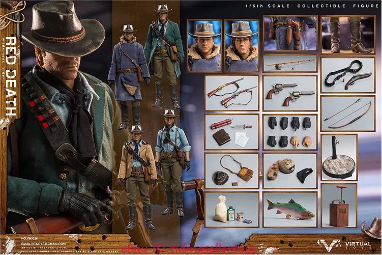 Cowboy Wilderness (Arthur Morgan) Rider 1/6 Figurine 30cm VTS Toys - Bstorekw