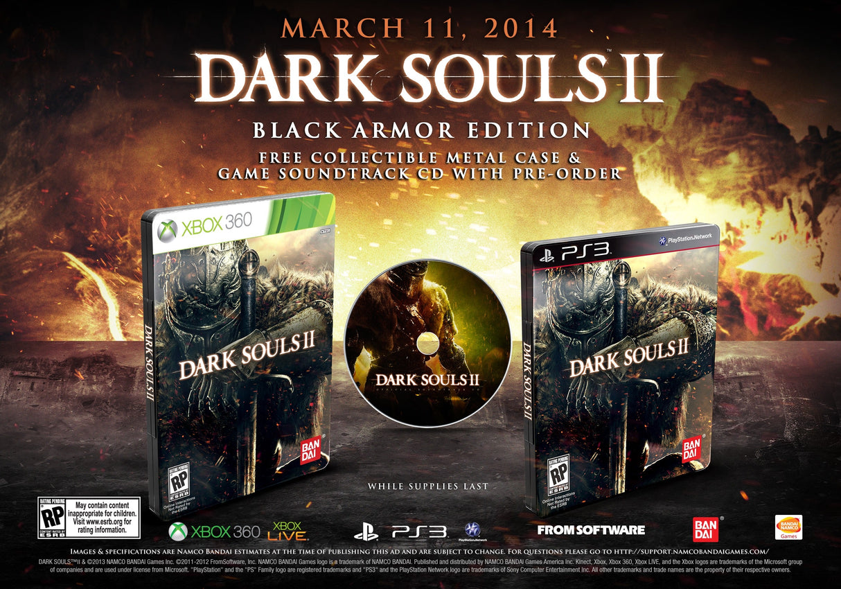 Dark Souls 2 Black Armor Edition X360 R1 - Bstorekw