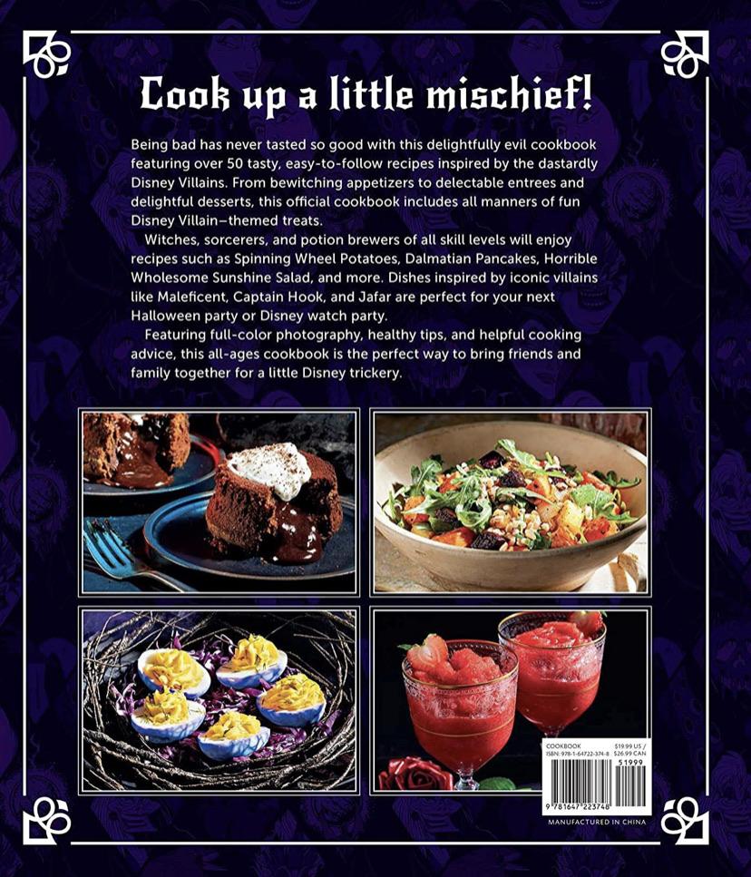 Disney Villains: Devilishly Delicious Cookbook (128 pages) - Bstorekw