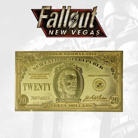 FALLOUT Limited Edition New Vegas Replica 24k Gold Plated $20 Bill - Bstorekw