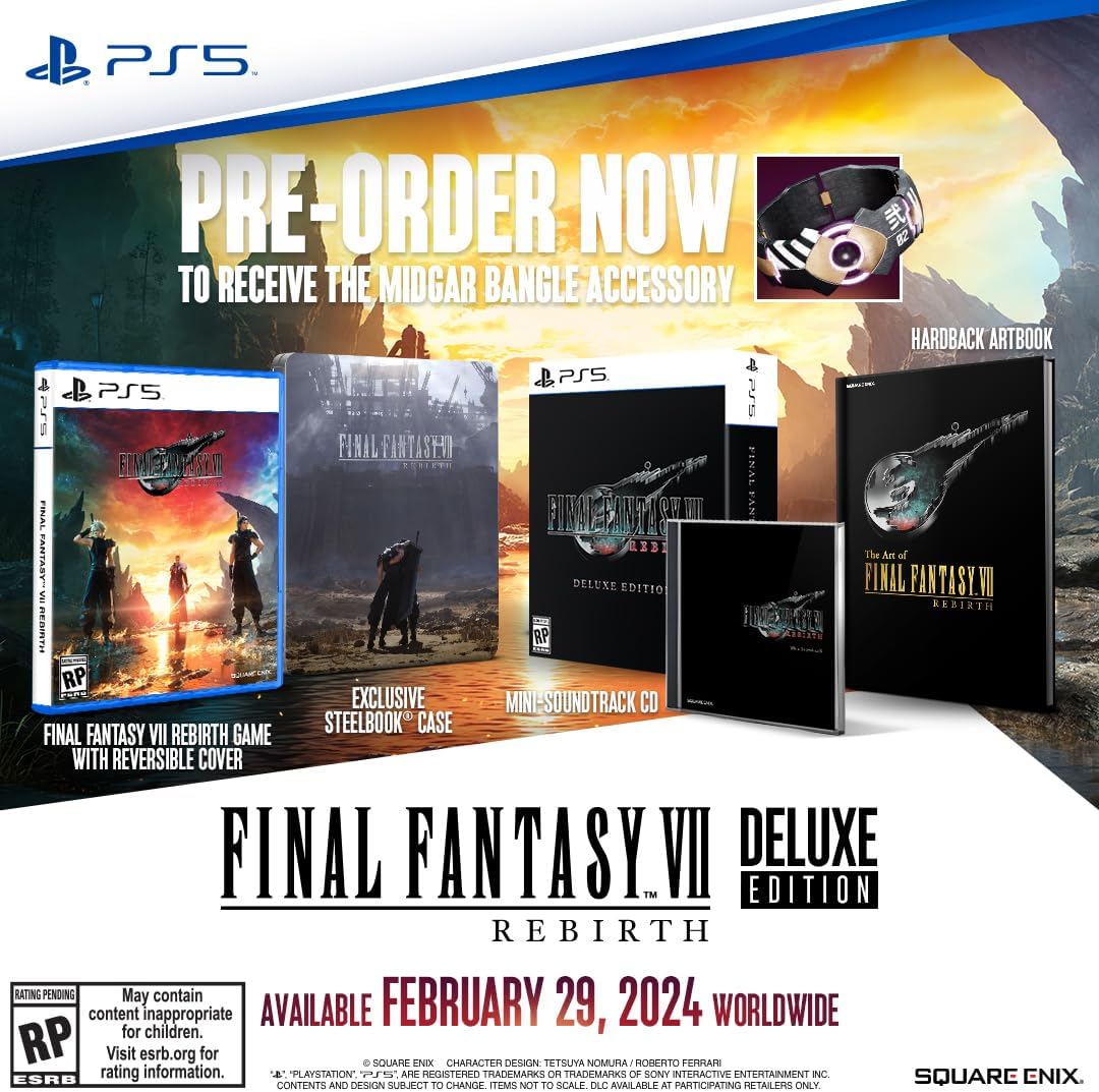 Final Fantasy VII Rebirth - Deluxe Edition PS5 - R1 – Bstorekw