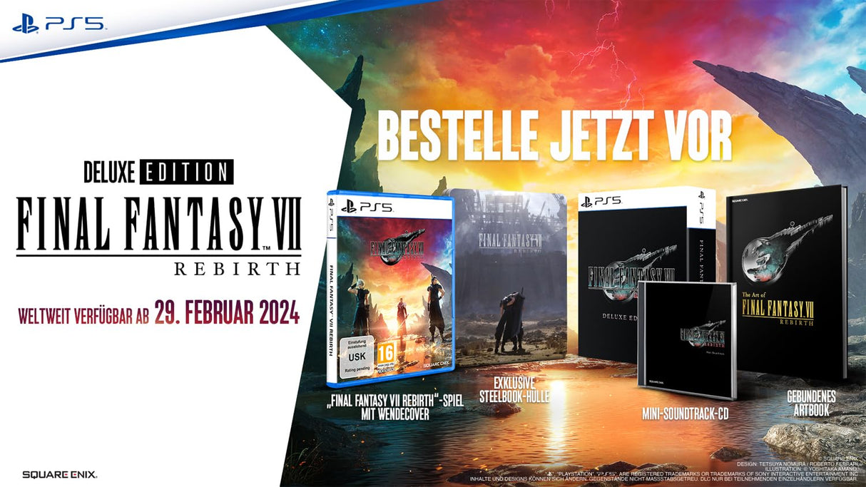 Final Fantasy VII Rebirth - Deluxe Edition PS5 - R2 - Bstorekw