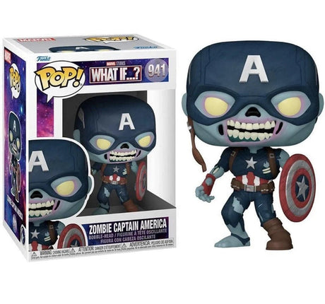 Funko Pop Marvel: What If? - Zombie Captain America - Bstorekw