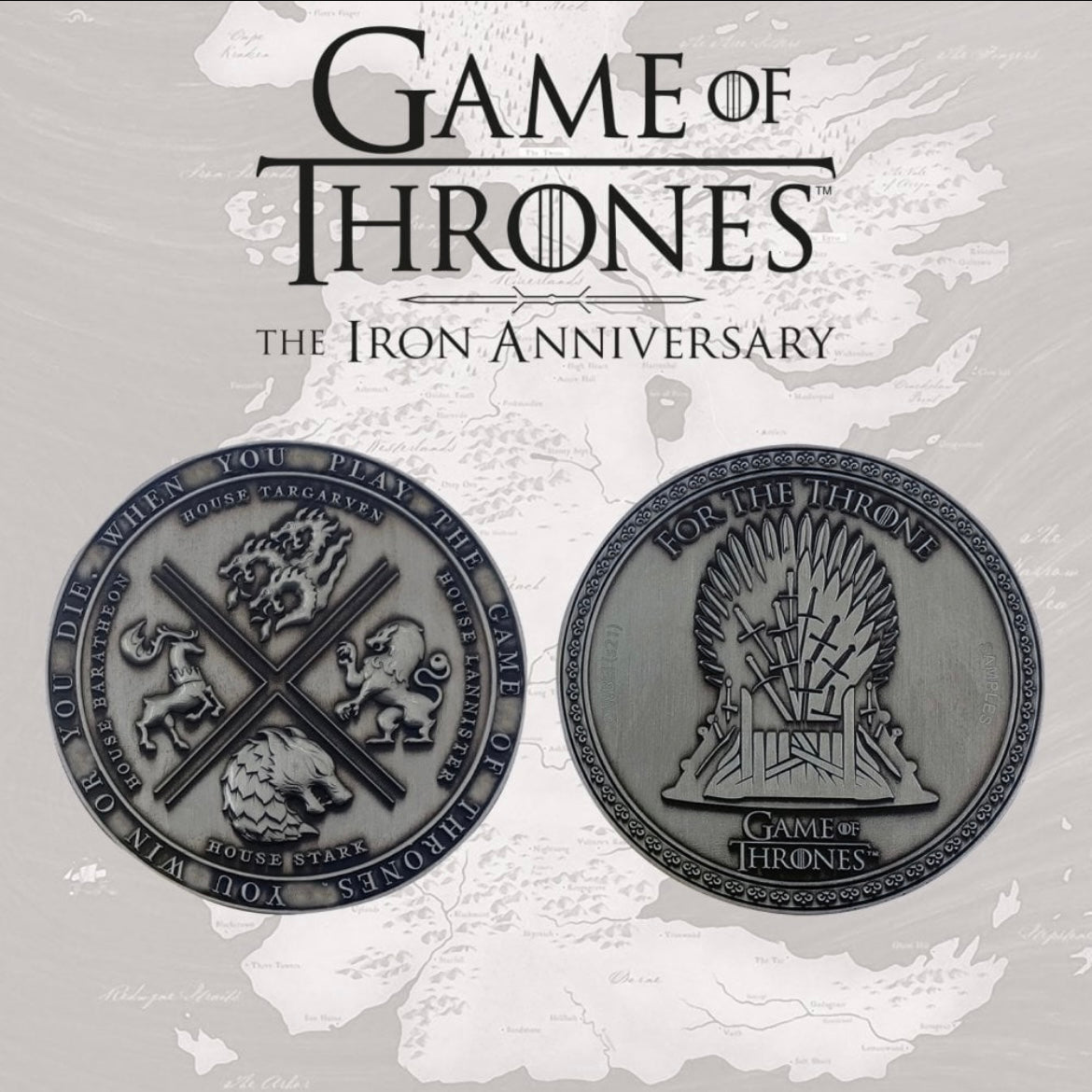 GAME OF THRONES Iron Anniversary Limited Edition Medallion - Bstorekw