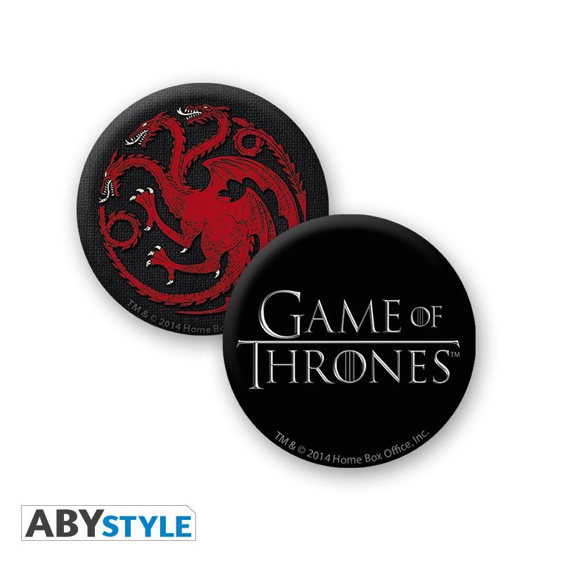 GAME OF THRONES Mug + Keychain + Badges Targaryen - Bstorekw