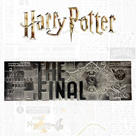 Harry Potter Silver plated limited edition Quidditch World Cup Ticket - Bstorekw