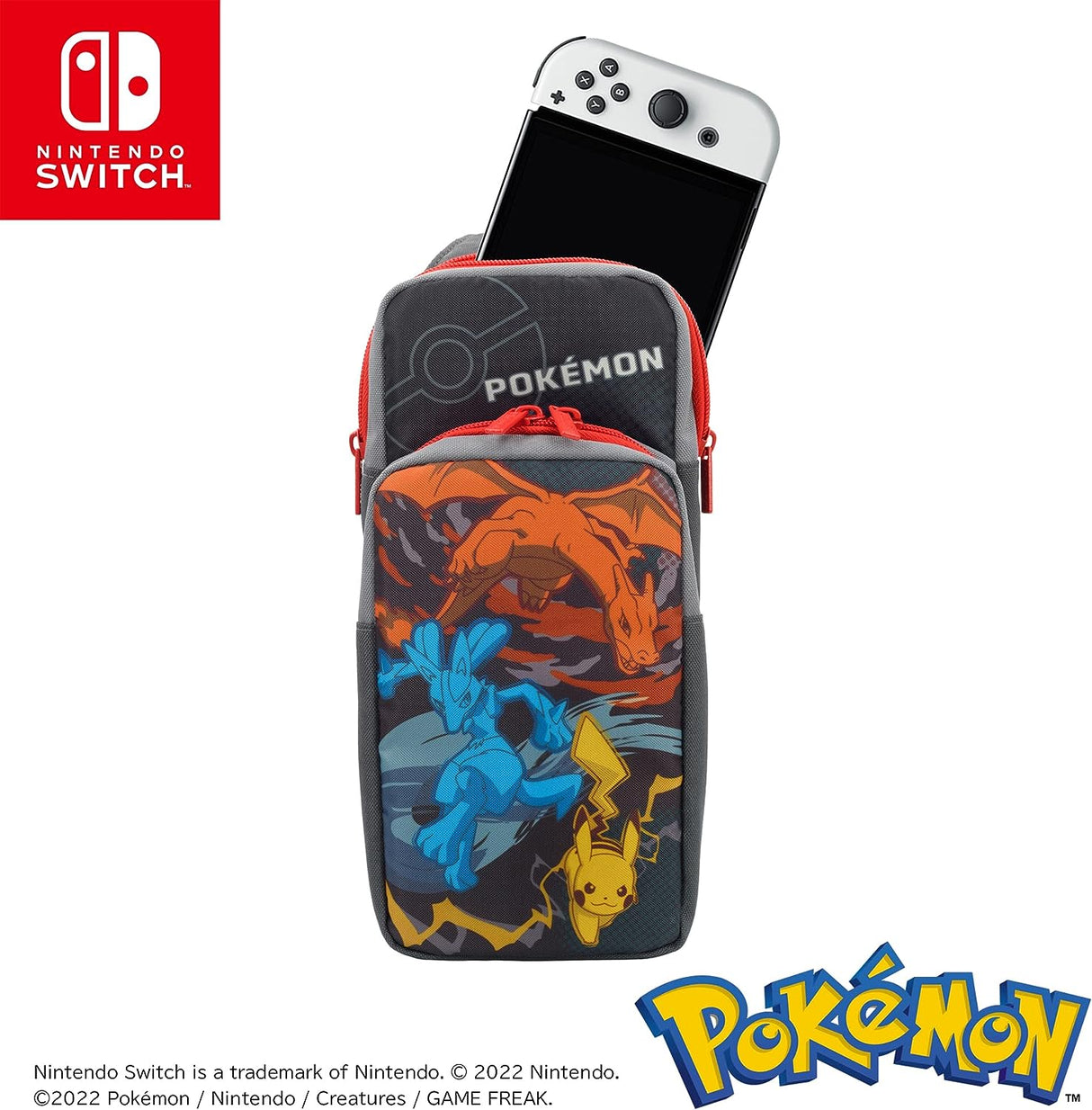 Hori Switch Adventure Pack (Charizard, Lucario & Pikachu) - Bstorekw