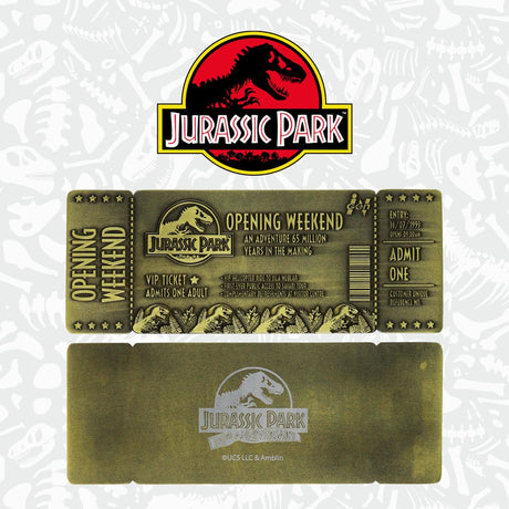 Jurassic Park Limited Edition 30th Anniversary Opening Weekend Ticket - Bstorekw